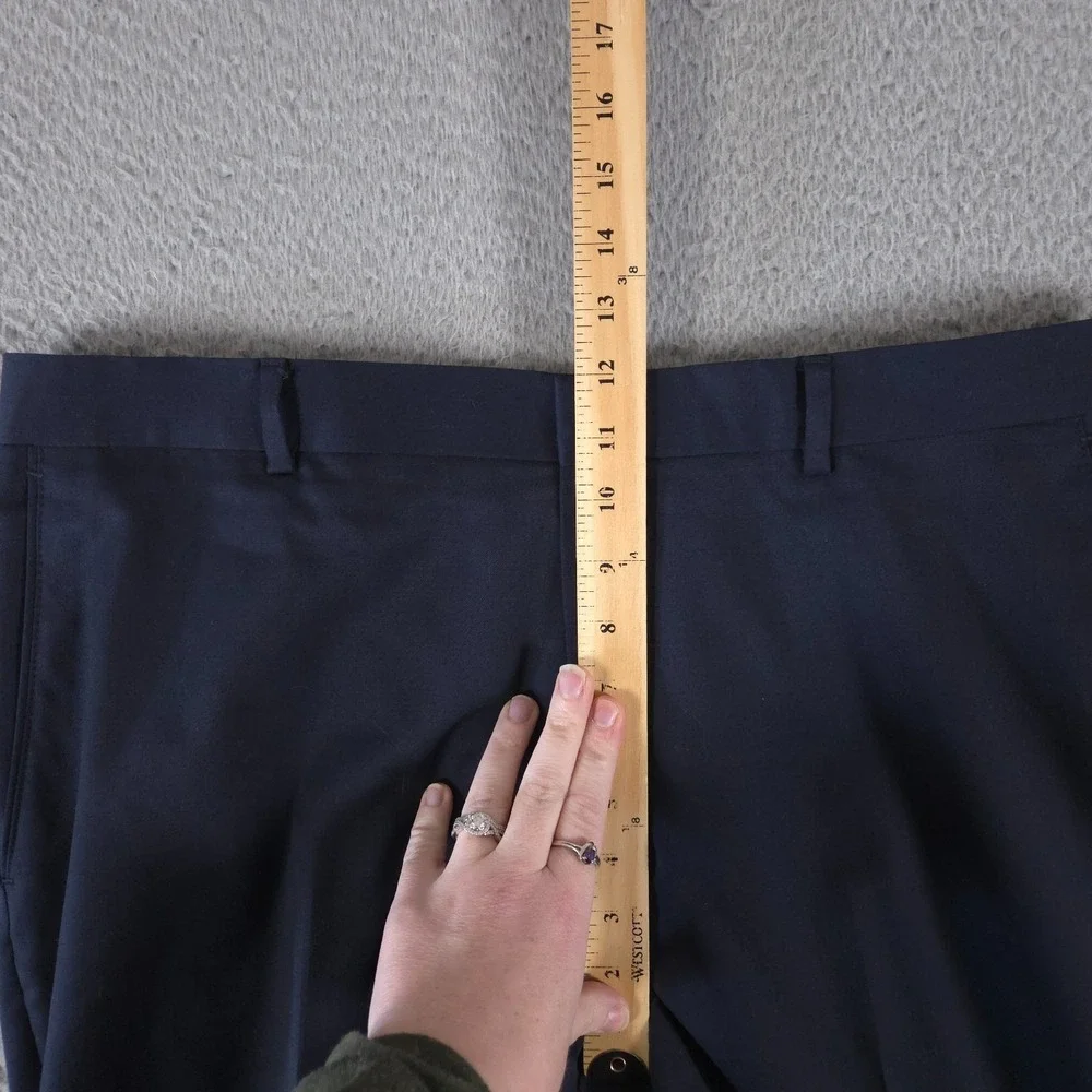 Banana Republic Pants Mens 36x30 Blue Tailored Fit Traveler Wool Trousers Slacks